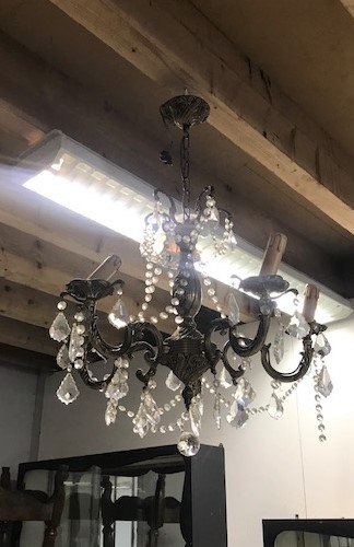 French Chandelier. Will be restored and rewired. C: 1920. Town and Country Antiques