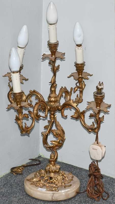 Gilded Rococo Light on Marble stand. To be restored and rewired to Australian Standards. Town and Country Antiques