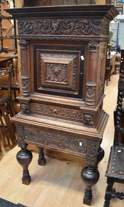 Oak Cabinet on legs. Town and Country Antiques