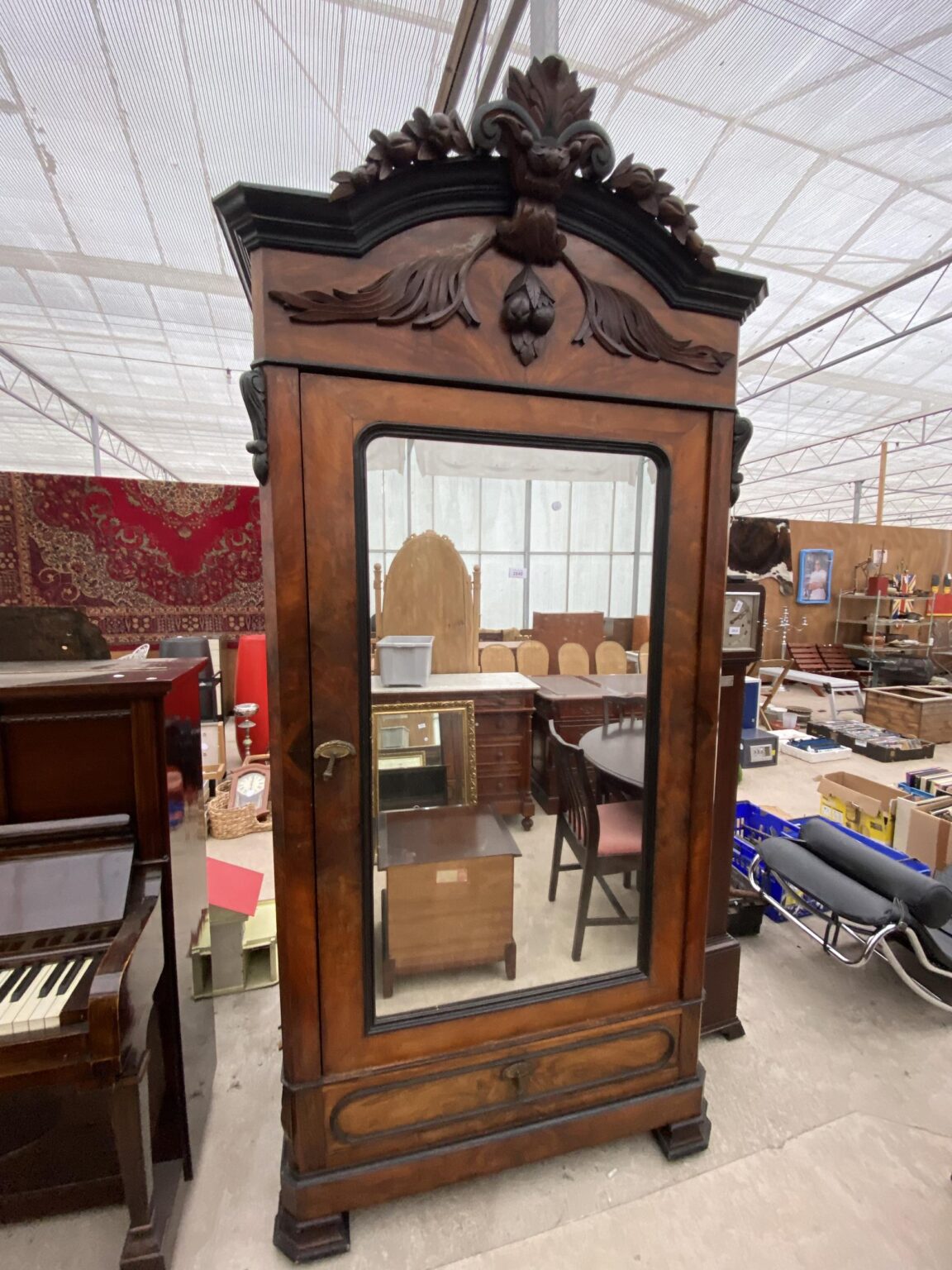 French single door Armoire . Town and Country Antiques