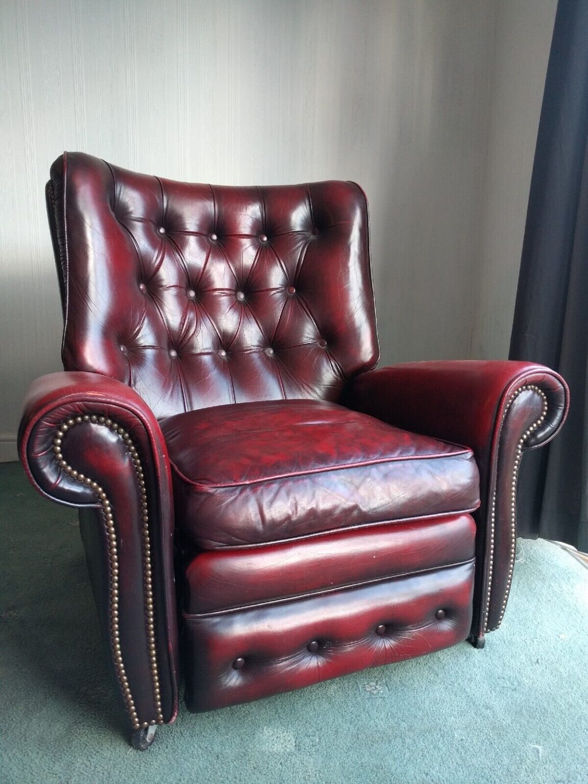 Recliner red Chair. Town and Country Antiques