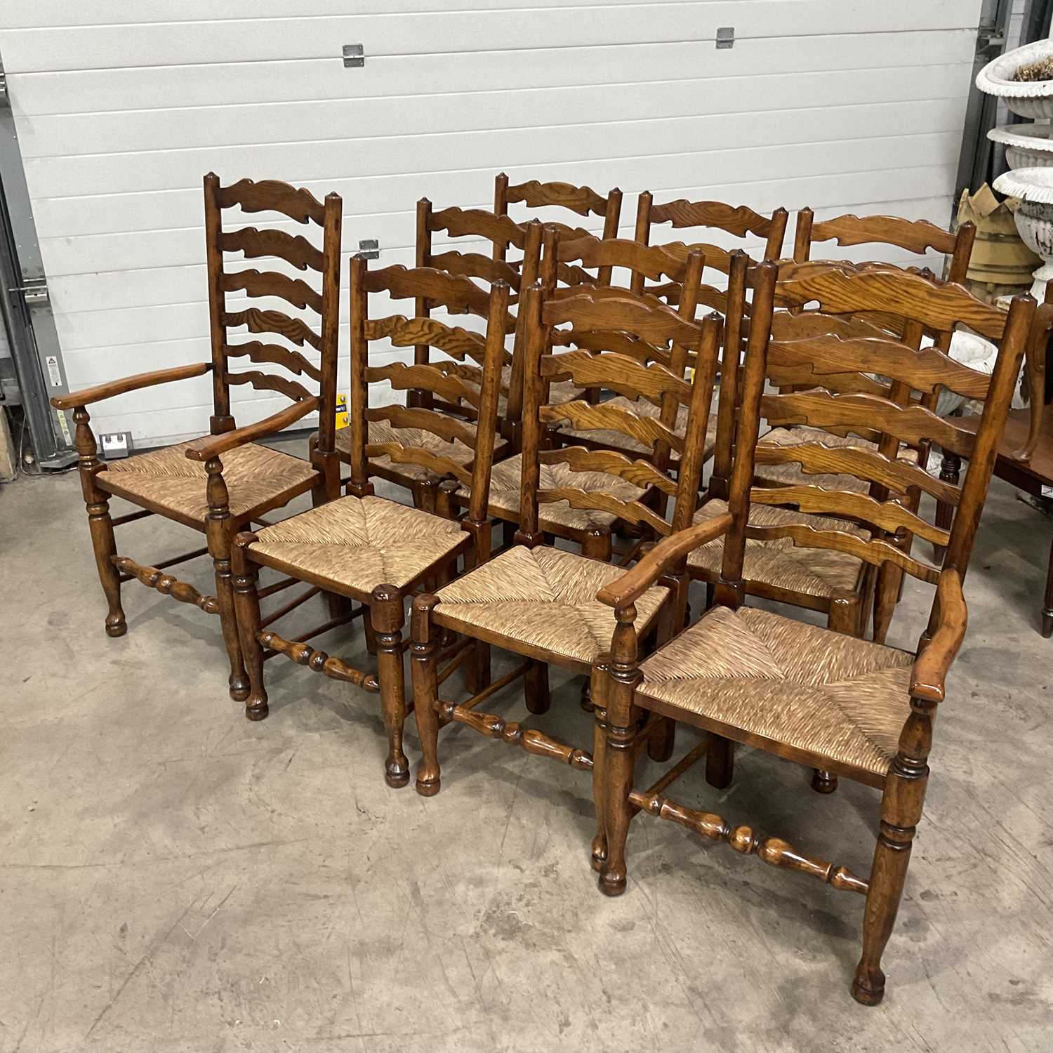 10 Ladder back chairs